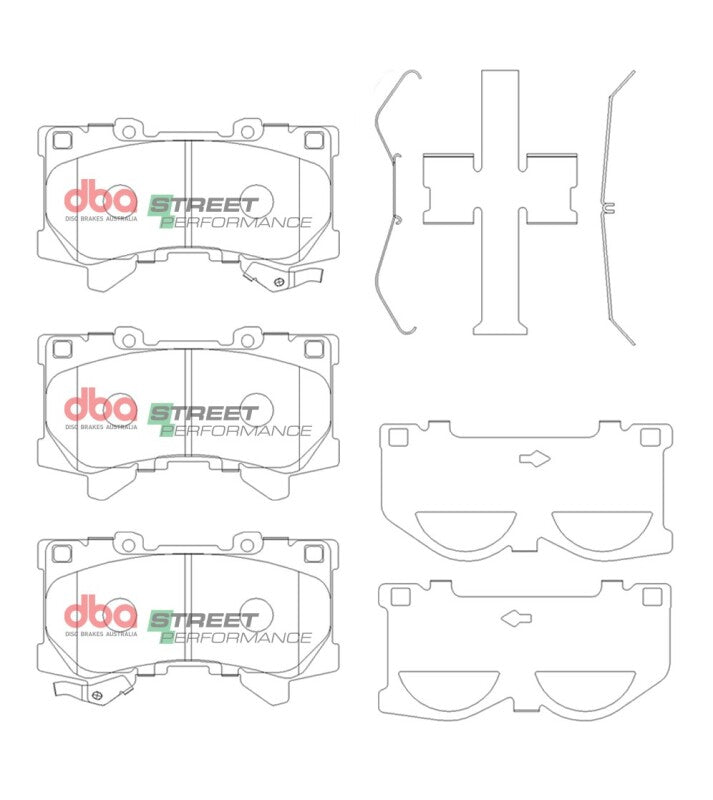 DBA 2022 Lexus LX600 Front SP Performance Brake Pads - DB15077SP
