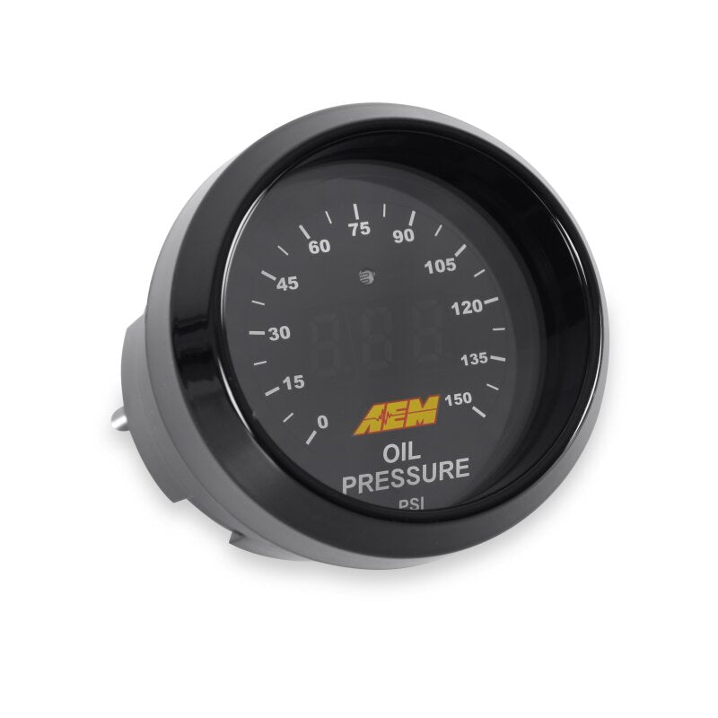 AEM 52mm Oil Pressure 150psi Digital Gauge - 30-4407