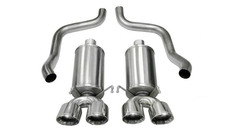 Corsa 2005-2007 Chevrolet Corvette C6 6.0L V8 Polished Xtreme Axle-Back Exhaust - 14469