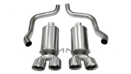 Corsa 2005-2007 Chevrolet Corvette C6 6.0L V8 Polished Xtreme Axle-Back Exhaust - 14469