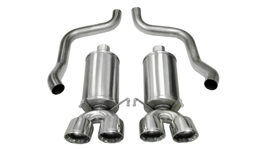 Corsa 2005-2007 Chevrolet Corvette C6 6.0L V8 Polished Xtreme Axle-Back Exhaust - 14469