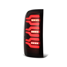 Load image into Gallery viewer, AlphaRex 14-18 GMC Sierra 1500/2500HD/3500HD LUXX-Series LED Tail Lights Blk w/Actv Light &amp; Seq. Sig - 630040