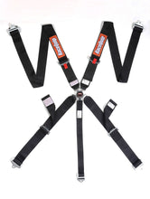 Load image into Gallery viewer, RaceQuip Black SFI CAMLOCK 5pt PU Lap Seat Belt - 742002