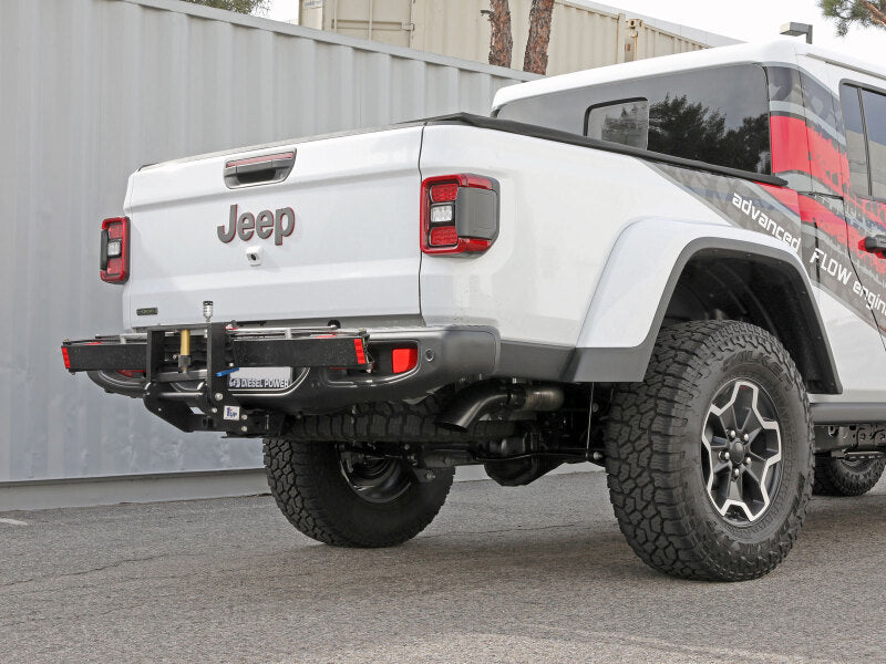 aFe 2021+ Jeep Gladiator V6-3.0L (td) Vulcan Series 3in 304SS HT DPF-Back Exhaust System - Black Tip - 49-38094-B