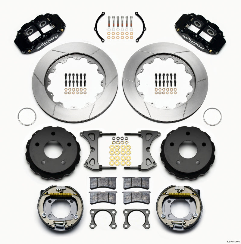 Wilwood Narrow Superlite 4R Rear P-Brk Kit 14.00in Big Ford New 2.38in Off Bronco 5 x 5.50 - 140-13666