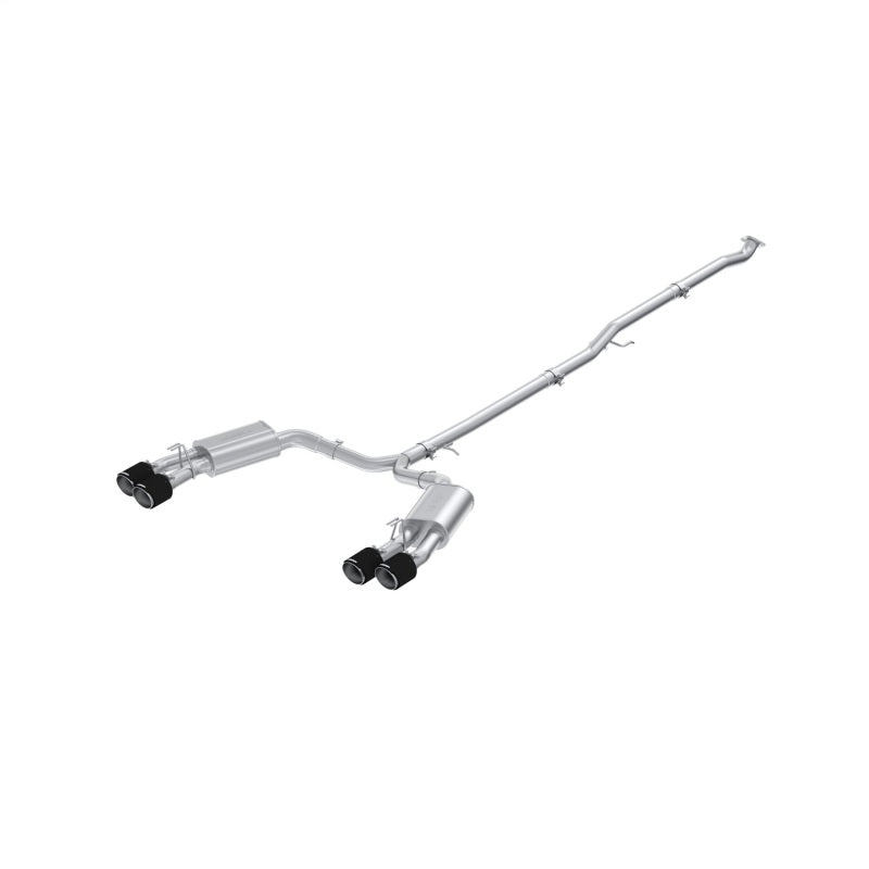 MBRP 21-23 Hyundai Sonata N Line 2.5L Turbo T304SS 2.5in Cat-Back w/ Carbon Fiber Quad Tips - S47153CF