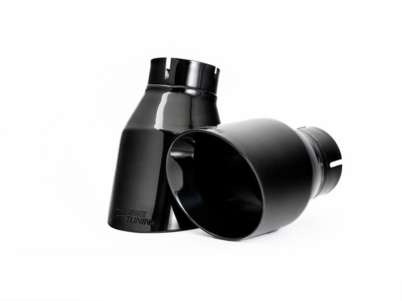 AWE Tuning Audi B9 A5 Touring Edition Exhaust Dual Outlet - Diamond Black Tips (Includes DP) - 3015-33090