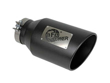 Load image into Gallery viewer, aFe Power Universal 5in Inlet 8in Outlet MACH Force-XP Clamp-On Exhaust Tip - Black - 49T50801-B15