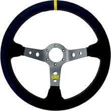 Load image into Gallery viewer, OMP Corsica Steering Wheel/3 Black Dish Spokes/ - Small Suede (Black) - OD0-1954-071