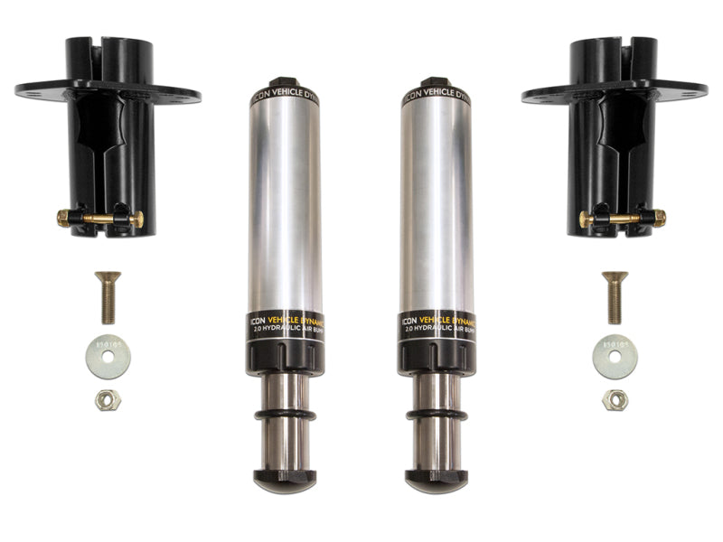 ICON 2020+ Jeep Gladiator JT / 2007+ Jeep Wrangler JK/JL Front Hydraulic Bump Stop Kit - 22042