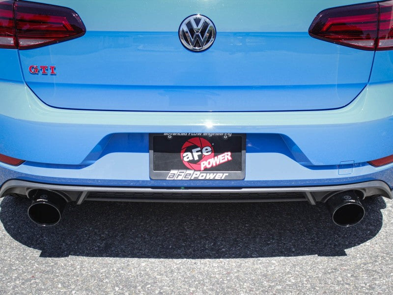 aFe MACHForce XP 3in-2.5in SS Exhaust Cat-Back 18-19 Volkswagen GTI (MK7.5) L4-2.0L (t) - Black - 49-36422-B