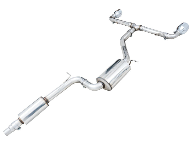 AWE Tuning 2022 VW GTI MK8 Touring Edition Exhaust - Chrome Silver Tips - 3015-32658