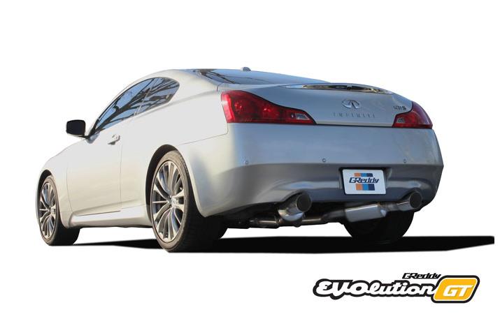 GReddy 07-14 Infiniti G37 Evolution (RWD ONLY) GT 304SS Cat-Back Exhaust - 10128304