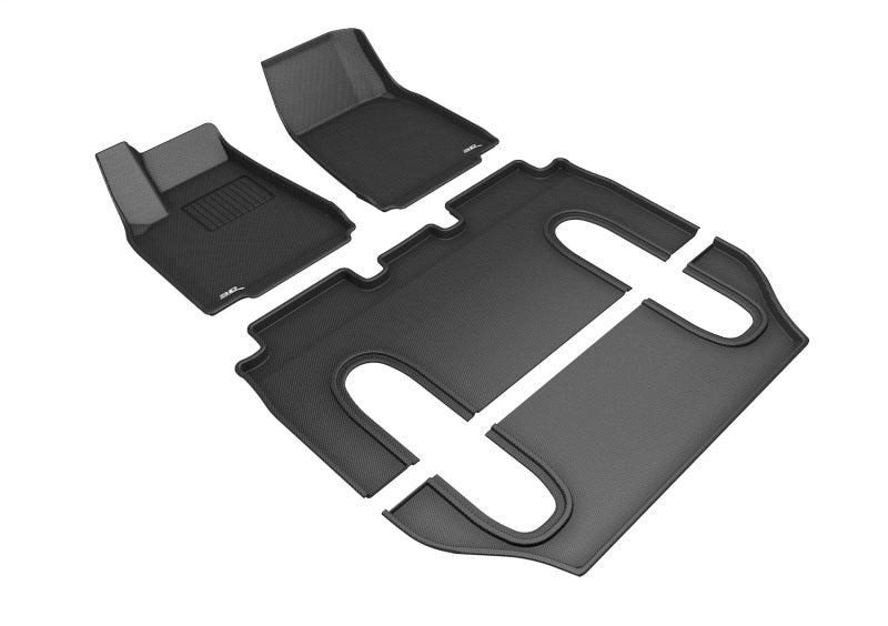 3D MAXpider 16-21 Tesla Model X 6-Seat Kagu Black Full Set - L1TL00101509