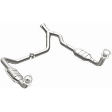 Load image into Gallery viewer, MagnaFlow DF Cat. Conv 95-99 Range Rover 4.0/4.6L GEMS Y-Pipe Assembly *NOT FOR SALE IN CALIFORNIA* - 93694
