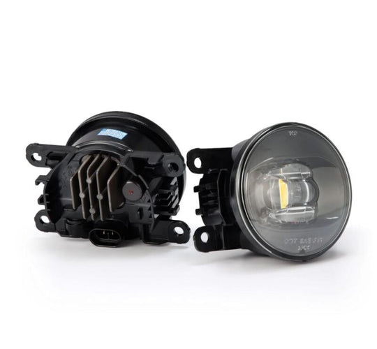 AlphaRex Universal Acura/Ford/Honda/Subaru/Nissan DoubleTap Dual Color LED Proj Fog Lights - Wt/Ambr - 210002