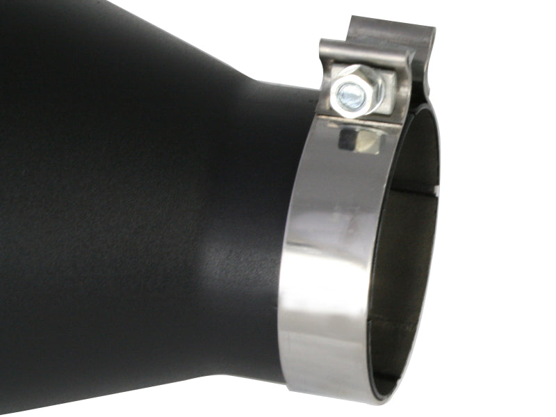 aFe MACH Force-Xp Universal Exhaust Tip 4 IN Inlet x 7 IN Outlet x 18 IN L - 49T40701-B18