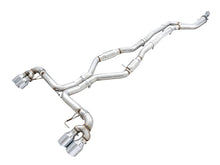 Load image into Gallery viewer, AWE Tuning 2019+ BMW M340i (G20) Track Edition Exhaust - Quad Chrome Silver Tips - 3020-42078