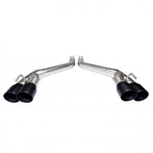 Load image into Gallery viewer, Kooks 2016 + Chevrolet Camaro SS LT1 3in Axle Back Muffler Delete Exhaust System w/ Black Quad Tips - 22606280