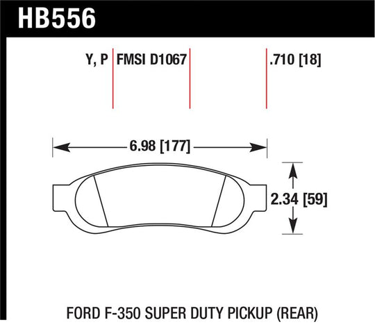 Hawk LTS Street Brake Pads - HB556Y.710