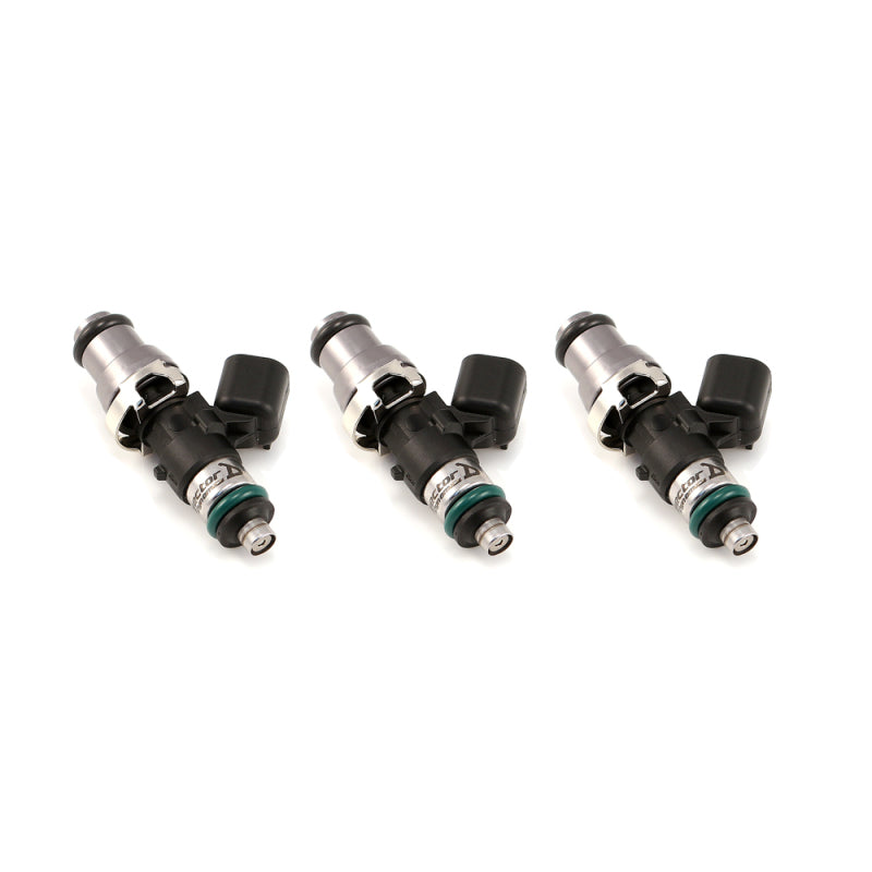 Injector Dynamics 1050cc 09-12 Ski-Doo E-Tec Snowmobile 14mm Grey Adapter Tops (Set of 3) - 1050.48.14.14.3