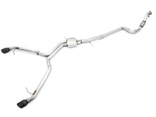 Load image into Gallery viewer, AWE Tuning Audi B9 A4 Track Edition Exhaust Dual Outlet - Diamond Black Tips (Includes DP) - 3020-33026