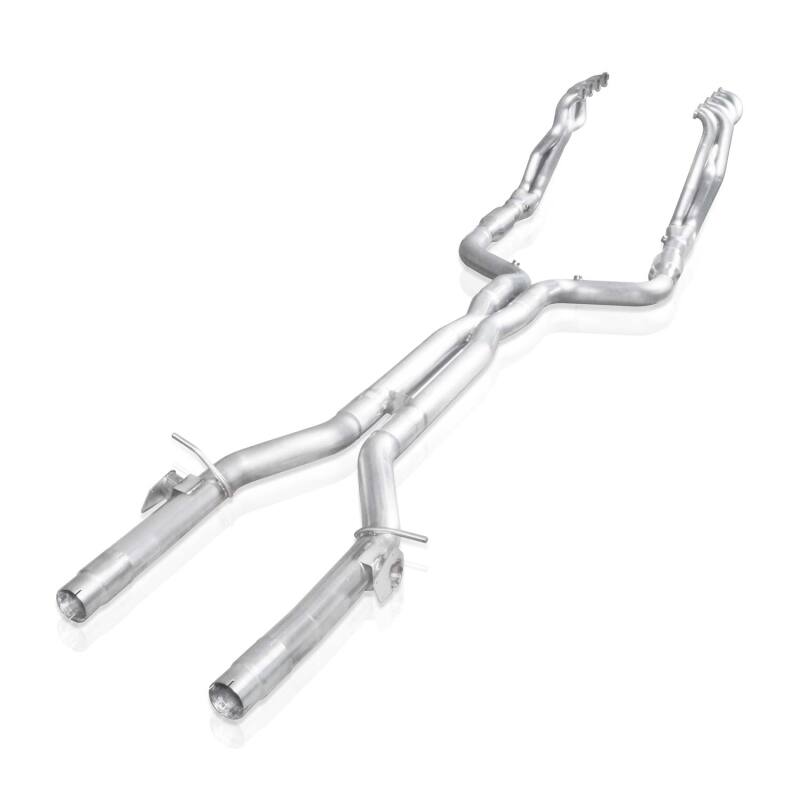 Stainless Works 2016-18 Camaro SS Headers 1-7/8in Primaries 3in High-Flow Cats X-Pipe AFM Delete - CA16HCATST