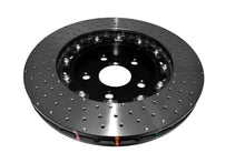Load image into Gallery viewer, DBA 06-10 Jeep Grand Cherokee SRT8 Front 5000 Series Cross Drilled Rotor w/Black Hat - DBA52532BLKXD