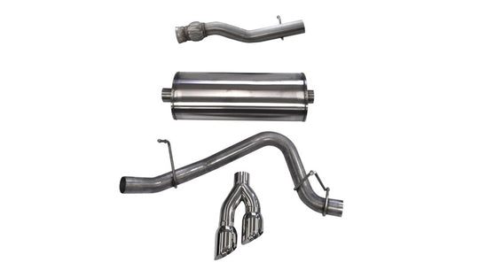Corsa 2015-2020 GMC Yukon Denali XL 6.2L V8 3in Cat-Back Single Side Exit Twin 4in Polished Tips - 14749
