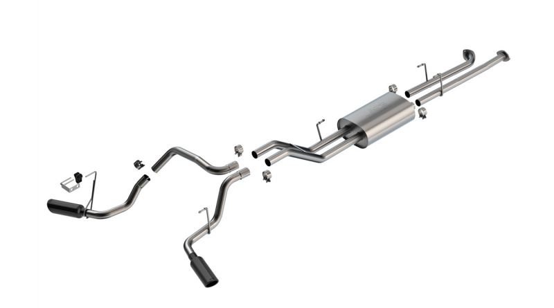 Borla 07-21 Toyota Tundra Cat-Back Touring SS Catback Exhaust w/ Black Chrome Tips - 140238BC