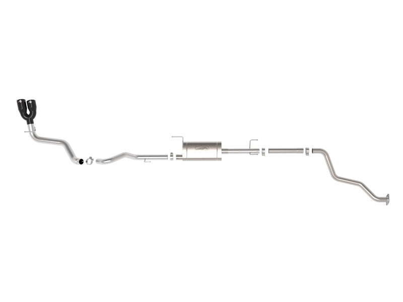 aFe 2024 Toyota Tacoma L4 2.4L Vulcan Series 2.5-3in 304 SS Steel Cat-Back Exhaust w/Black Tips - 49-36074-B