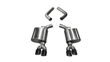 Load image into Gallery viewer, Corsa 2015-23 Dodge Challenger 6.4L/17-19 Challenger 5.7L Black Sport Axle-Back Exhaust w/3.5in Tips - 21020BLK