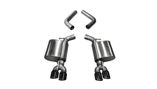 Corsa 2015-23 Dodge Challenger 6.4L/17-19 Challenger 5.7L Black Sport Axle-Back Exhaust w/3.5in Tips - 21020BLK