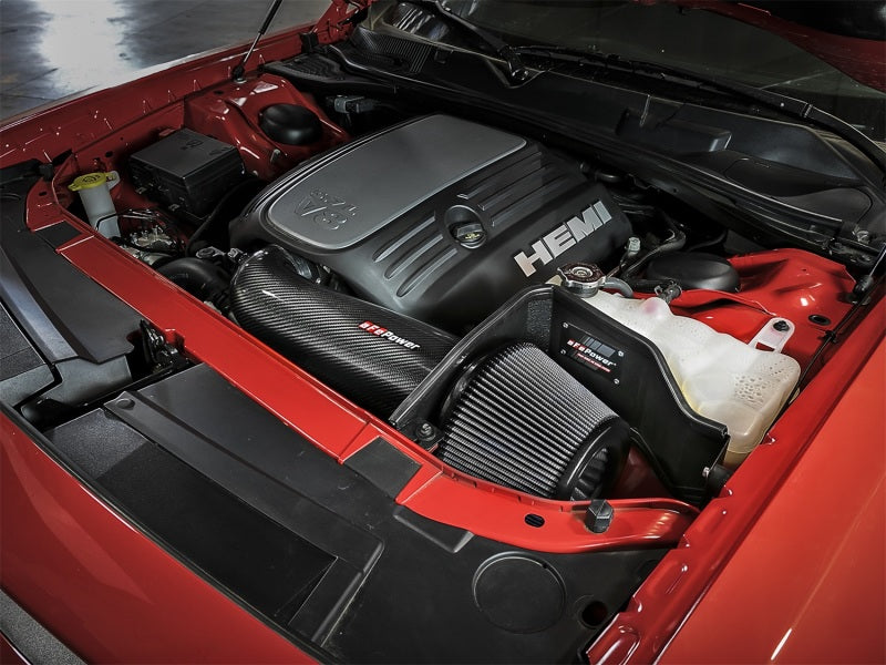 aFe POWER Magnum FORCE Carbon Fiber Stage 2 Track Series Pro Dry S CAIS - 11-18 Dodge Challenger V8 - 51-12162-C