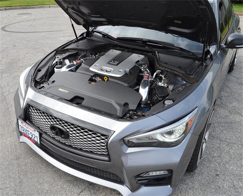 Injen 14 Infiniti Q50 3.7L V6 Polished Dual Short Ram Intake w/ MR Techn and Heat Shields - SP1999P