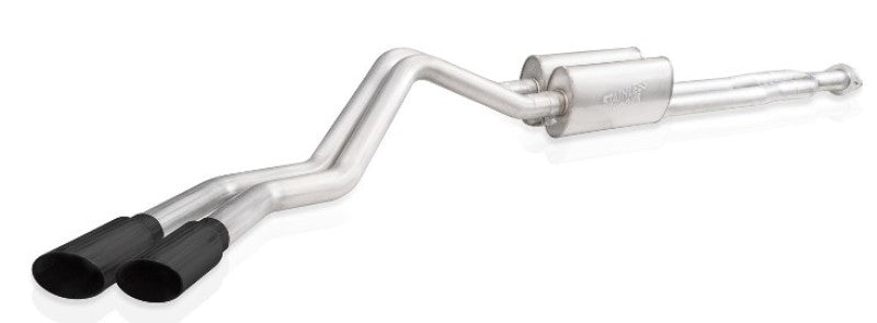 Stainless Works 2020-21 Silverado HD 6.6L Redline Catback Black Tips - CT220CBR-B