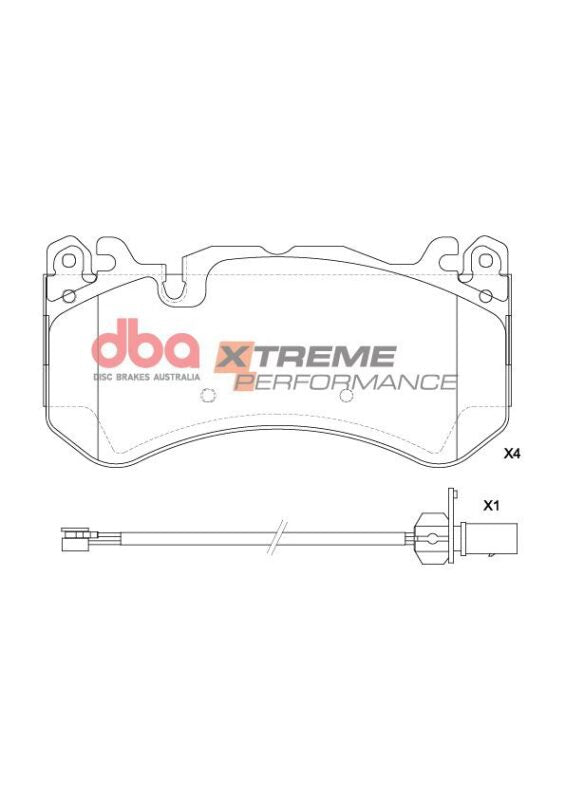 DBA 15-18 Audi RS6 Quattro XP Performance Front Brake Pads - DB2387XP