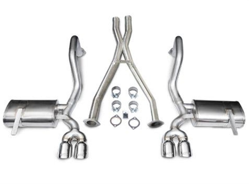 Corsa 1997-2004 Chevrolet Corvette C5 Z06 5.7L V8 Polished Xtreme Cat-Back + XO Exhaust - 14114