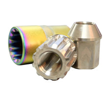 Load image into Gallery viewer, NRG 200 Series M12 X 1.25 Titanium Lug Nut Set - 21 Pc w/Lock Key Socket - Silver - LN-T210SL-21