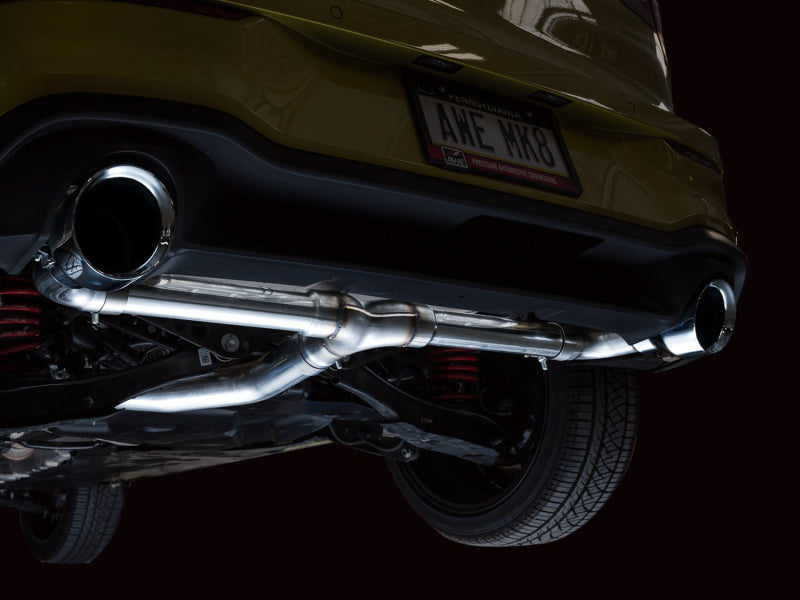 AWE Tuning 2022 VW GTI MK8 Track Edition Exhaust - Chrome Silver Tips - 3020-32658