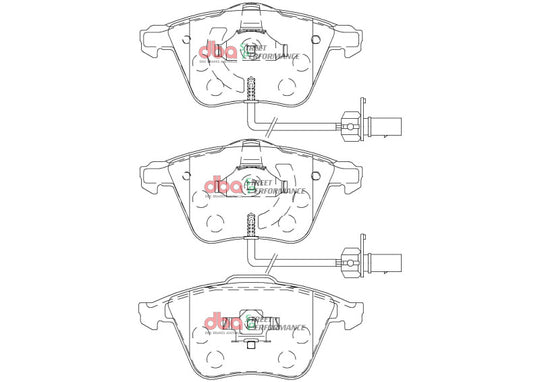 DBA 08-15 Audi TTS Quattro Front SP Performance Brake Pads - DB2210SP