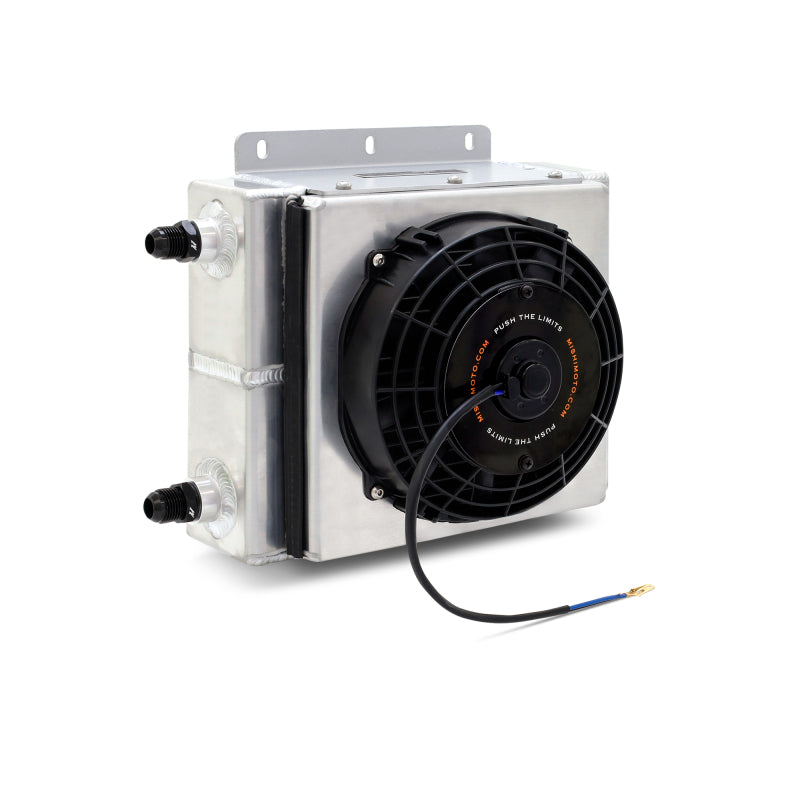 Mishimoto Universal Oil Cooler Kit 23 Row Cooler and 1in x 8in Fan - MMOC-23-K