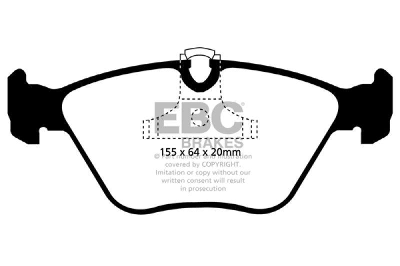EBC Racing 00-05 BMW 3 Series (E46) RP-1 Race Front Brake Pads - DP81552RP1