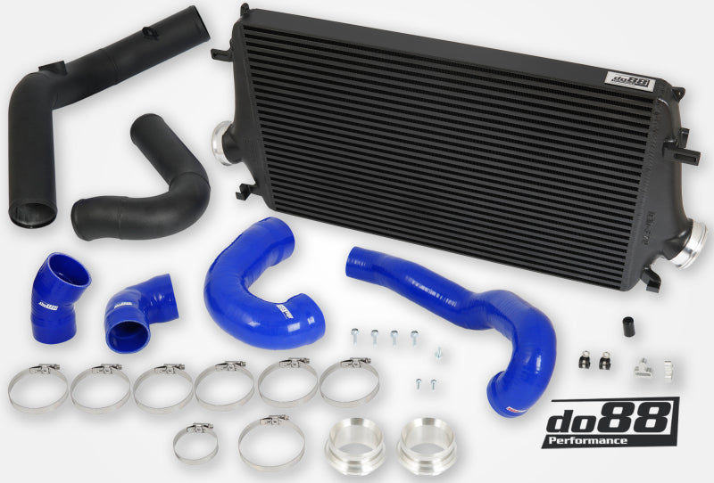 do88 10-11 SAAB NG 9-5 2.8T/Turbo6 BigPack Intercooler Kit w/Blue Hoses - BIG-330-B