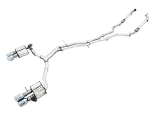 Load image into Gallery viewer, AWE Tuning Audi B9 S5 Sportback SwitchPath Exhaust - Non-Resonated (Silver 102mm Tips) - 3025-42042