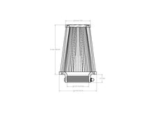 Load image into Gallery viewer, aFe POWER Universal Clamp-On Air Filter w/ D2 Dura-Dry Media - 3-1/2in F x 6in B x 4in T x 8in H - 21-35008V