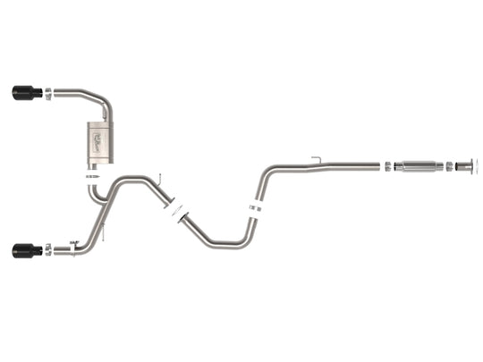 aFe Takeda Hyundai Elantra N 22-23 L4-2.0L (t) 3in 304 SS Cat-Back Exhaust w/ Black Tips - 49-37028-B