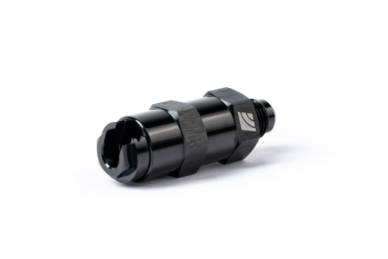 AMS Performance 5/16 Quick Connect to -6AN Inline Fuel Pulsation Damper w/ -6AN Fuel Line - AMS.47.07.0009-2
