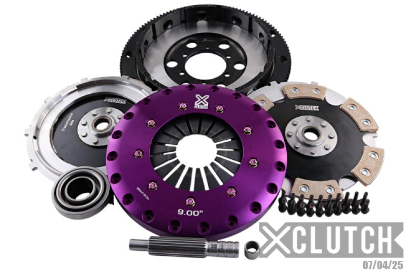 XClutch 87-91 Mazda RX-7 Turbo 1.3L 9in Twin Solid Ceramic Clutch Kit - XKMZ23520-2E