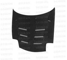 Load image into Gallery viewer, Seibon 93-02 Mazda RX7 FD3S TS Style Carbon Fiber Hood - HD9396MZRX7-TS